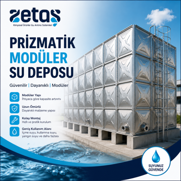 Prizmatik Modüler Su Deposu Nedir? Avantajları, Özellikleri ve Kullanım Alanları